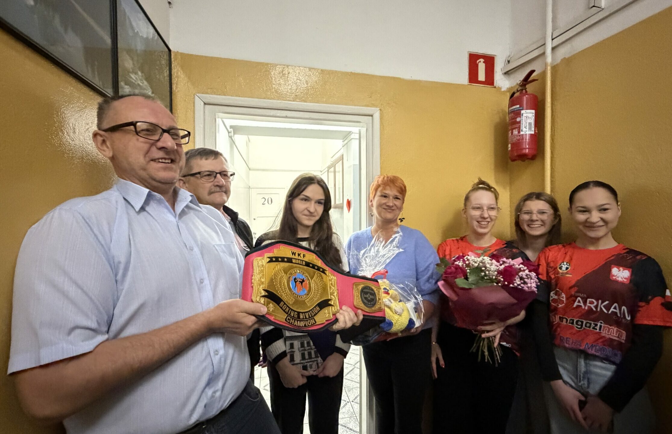 Uroczyste powitanie Mistrzyni Świata WKF